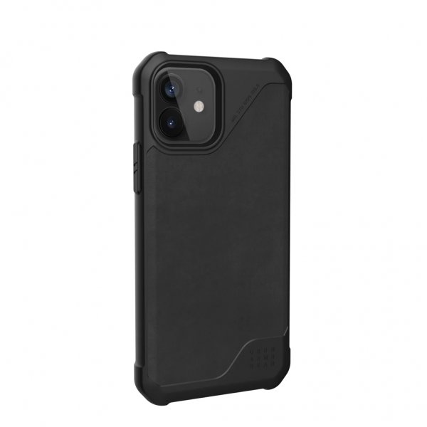 Urban Armor Gear (UAG) iPhone 12/iPhone 12 Pro Deksel Metropolis LT Leather Svart