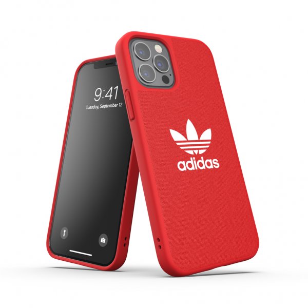 Adidas iPhone 12/iPhone 12 Pro Deksel Moulded Case Canvas Scarlet