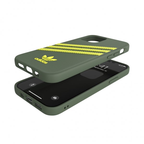 Adidas iPhone 12/iPhone 12 Pro Deksel Moulded Case PU Wild Pine/Acid Yellow