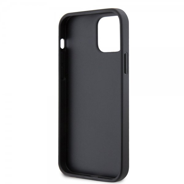 Guess iPhone 12/iPhone 12 Pro Deksel Perforated Glitter Svart