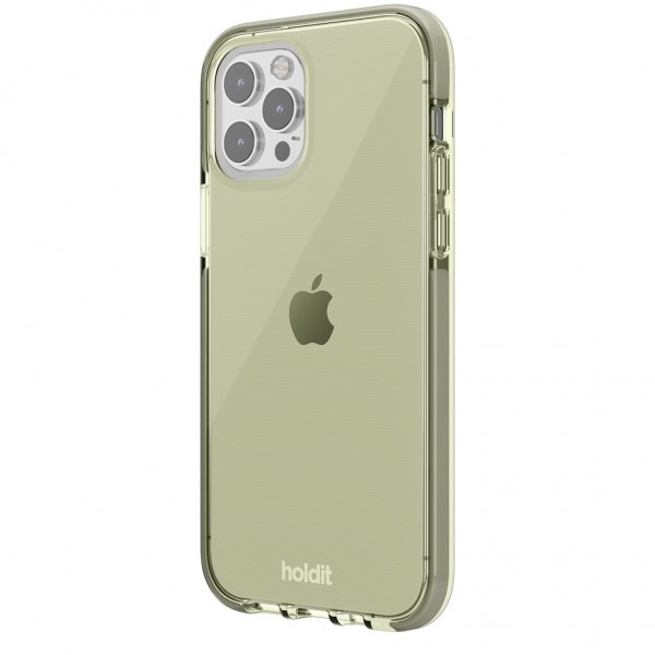 holdit iPhone 12/iPhone 12 Pro Deksel Seethru Khaki Green