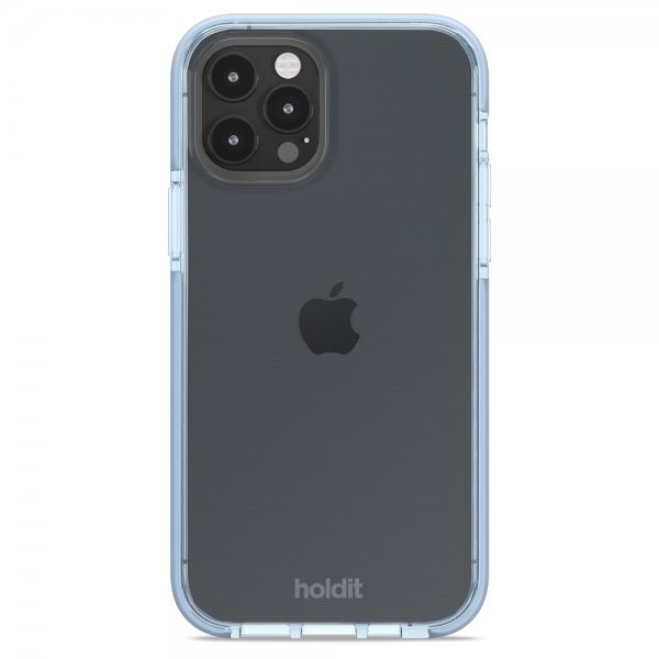 holdit iPhone 12/iPhone 12 Pro Deksel Seethru Mineral Blue