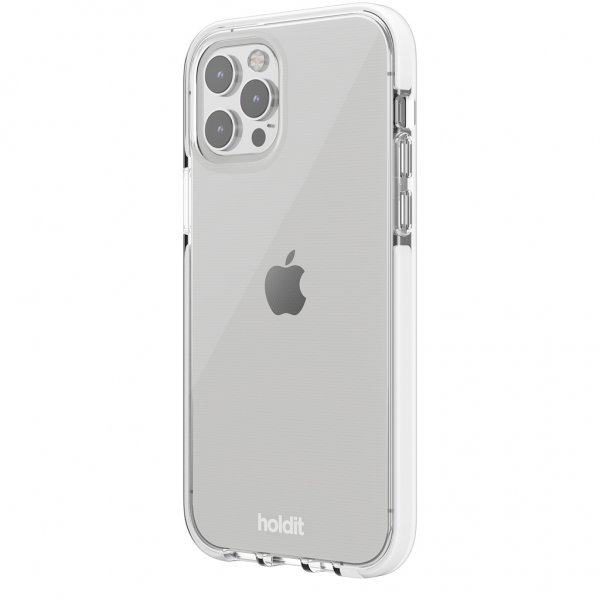 holdit iPhone 12/iPhone 12 Pro Deksel Seethru Hvit