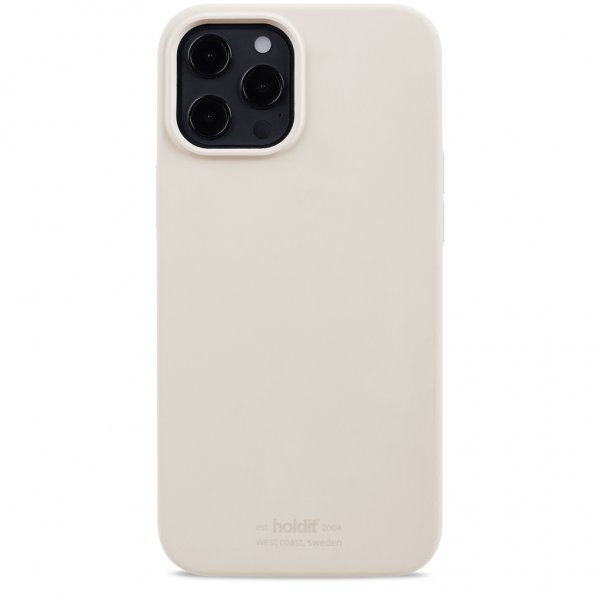 holdit iPhone 12/iPhone 12 Pro Deksel Silikon Light Beige