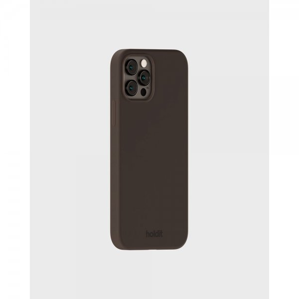 holdit iPhone 12/iPhone 12 Pro Deksel Silikon Chocolate