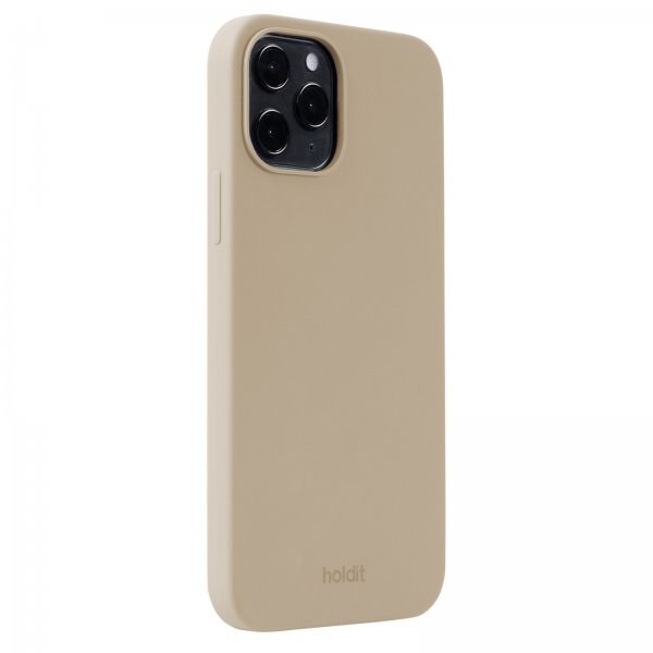 holdit iPhone 12/iPhone 12 Pro Deksel Silikon Latte Beige