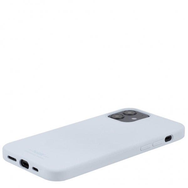 holdit iPhone 12/iPhone 12 Pro Deksel Silikon Mineral Blue