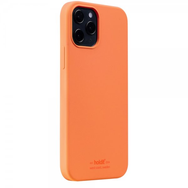 holdit iPhone 12/iPhone 12 Pro Deksel Silikon Oransje