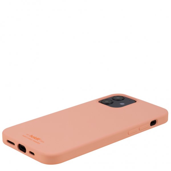 holdit iPhone 12/iPhone 12 Pro Deksel Silikon Pink Peach