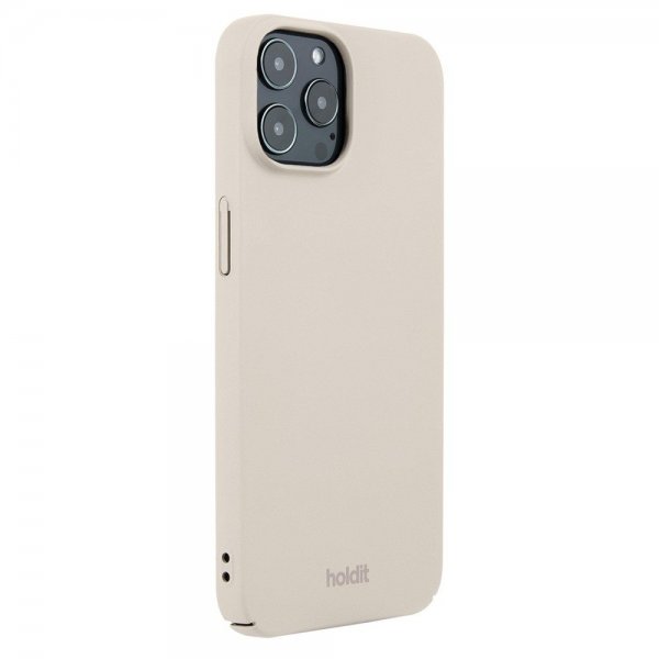 holdit iPhone 12/iPhone 12 Pro Deksel Slim Case Light Beige