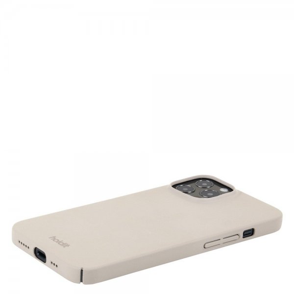 holdit iPhone 12/iPhone 12 Pro Deksel Slim Case Light Beige