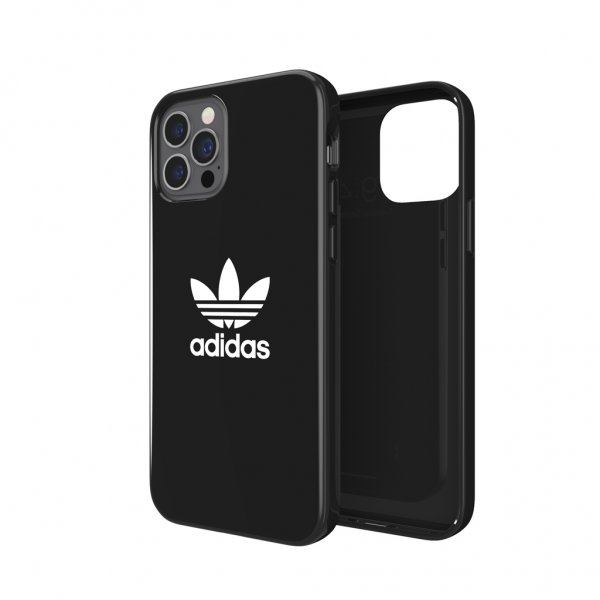 Adidas iPhone 12/iPhone 12 Pro Deksel Snap Case Trefoil Svart