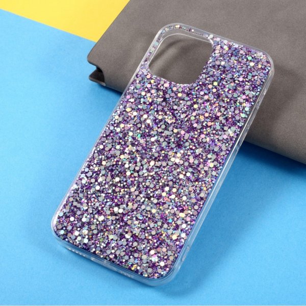 Nordic Covers iPhone 12/iPhone 12 Pro Deksel Sparkle Series Lilac Purple