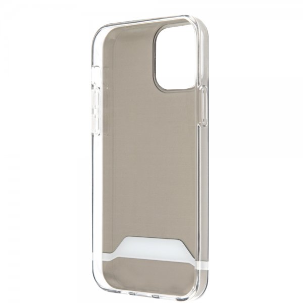 AMG iPhone 12/iPhone 12 Pro Deksel Stripes Horizontal Transparent Svart