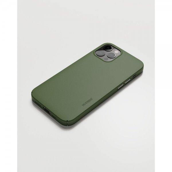 Nudient iPhone 12/iPhone 12 Pro Deksel Thin Case MagSafe Pine Green