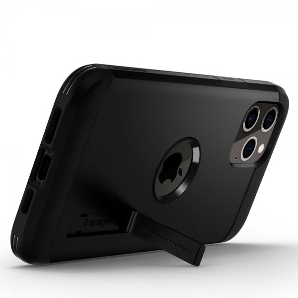 Spigen iPhone 12/iPhone 12 Pro Deksel Tough Armor Svart