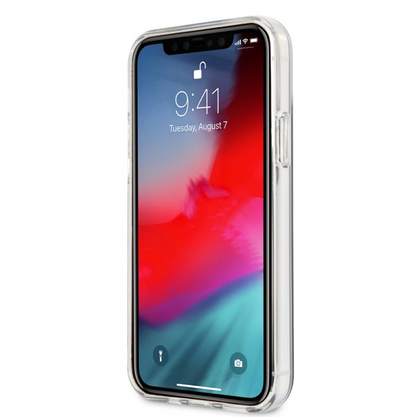 BMW iPhone 12/iPhone 12 Pro Deksel Tricolor Stripe Transparent