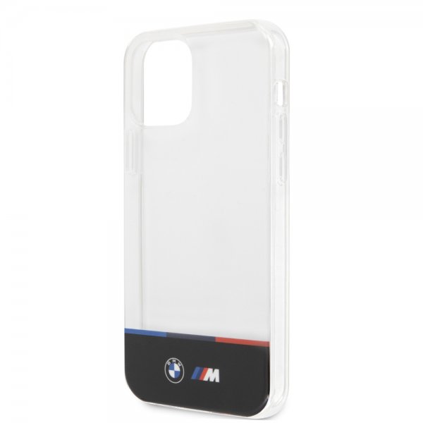 BMW iPhone 12/iPhone 12 Pro Deksel Tricolor Stripe Transparent