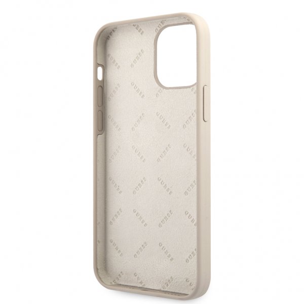 Guess iPhone 12/iPhone 12 Pro Deksel Vintage Silicone Grå