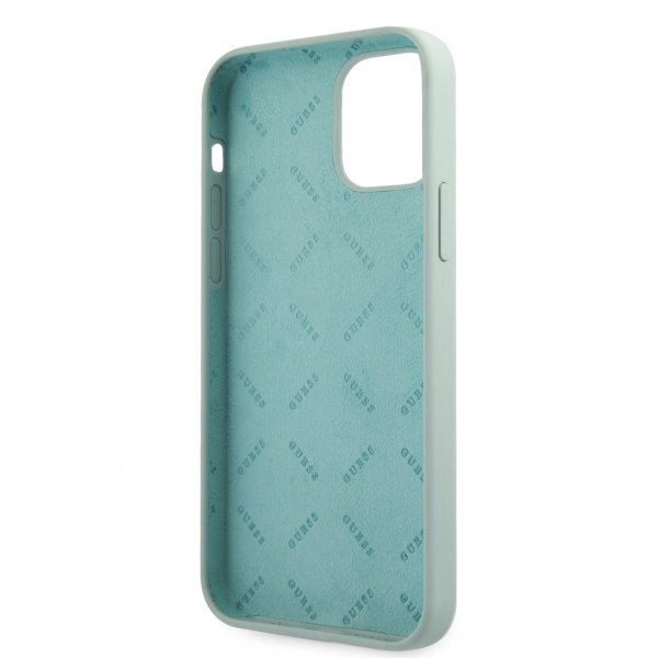 Guess iPhone 12/iPhone 12 Pro Deksel Vintage Silicone Script Blå