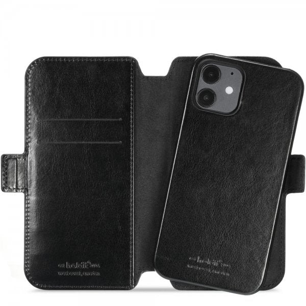 holdit iPhone 12/iPhone 12 Pro Etui Berlin Löstagbart Deksel Svart