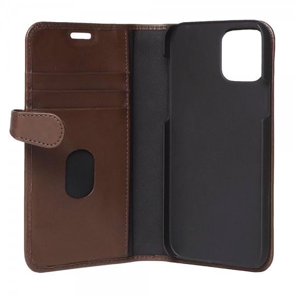 Buffalo iPhone 12/iPhone 12 Pro Etui Buffalo Löstagbart Deksel Brun