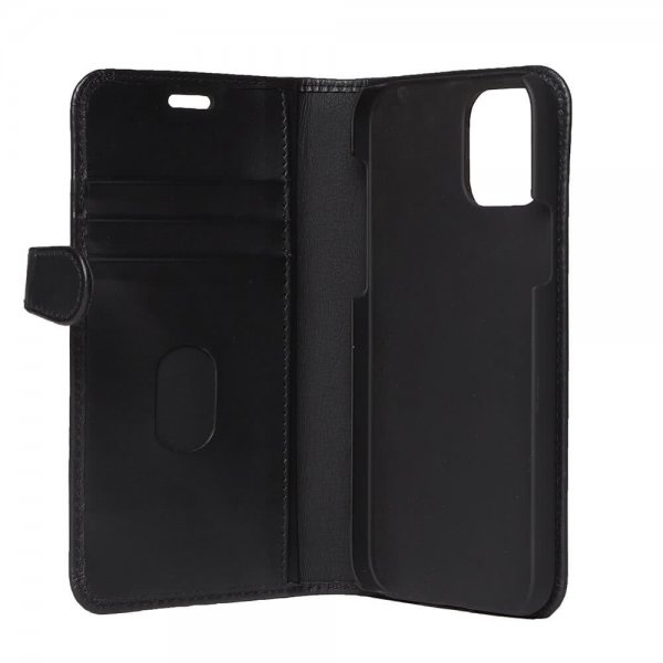 Buffalo iPhone 12/iPhone 12 Pro Etui Buffalo Löstagbart Deksel Svart