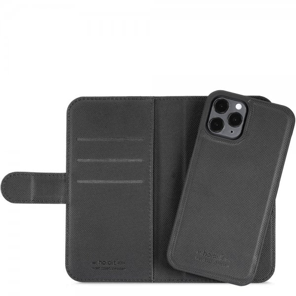 holdit iPhone 12/iPhone 12 Pro Etui Löstagbart Deksel Svart