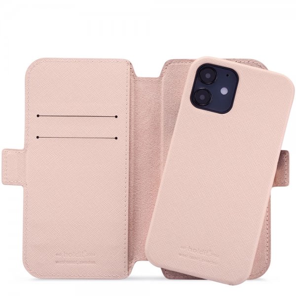 holdit iPhone 12/iPhone 12 Pro Etui Stockholm Löstagbart Deksel Rosa