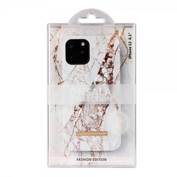 Onsala iPhone 12/iPhone 12 Pro Deksel Fashion Edition White Rhino Marble