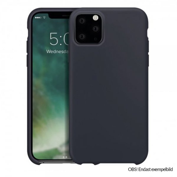 Xqisit iPhone 12/iPhone 12 Pro Deksel Silikoni Case Blå