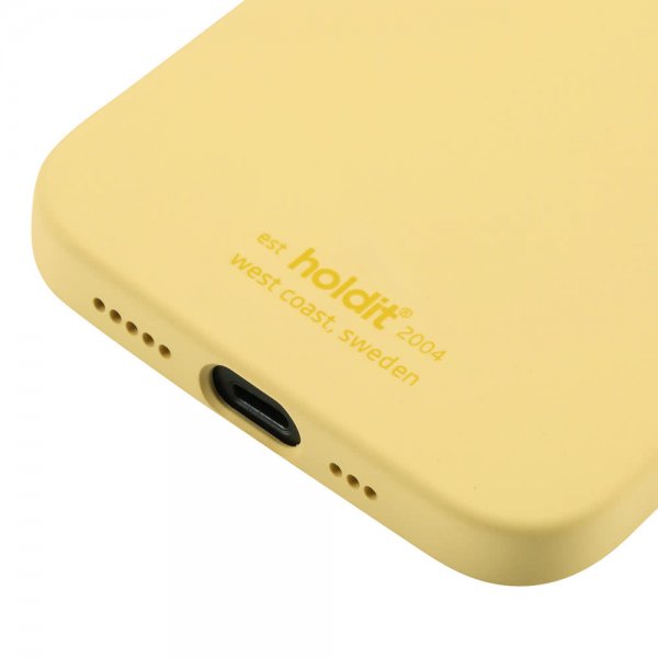 holdit iPhone 12/iPhone 12 Pro Deksel Silikon Gul