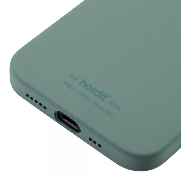 holdit iPhone 12/iPhone 12 Pro Deksel Silikon Moss Green