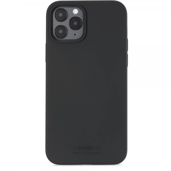 holdit iPhone 12/iPhone 12 Pro Deksel Silikon Svart