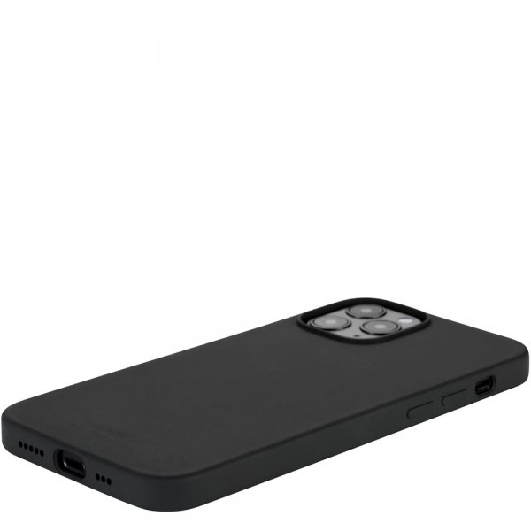 holdit iPhone 12/iPhone 12 Pro Deksel Silikon Svart