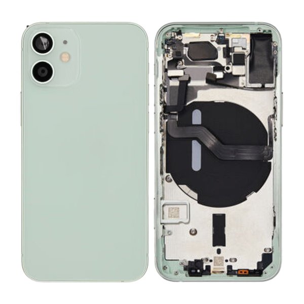 iPhone 12 Mini Bakside Komplett Med Smådeler - Grønn
