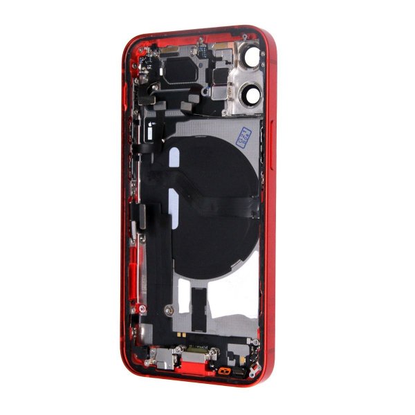 iPhone 12 Mini bakside med komplett ramme - rød