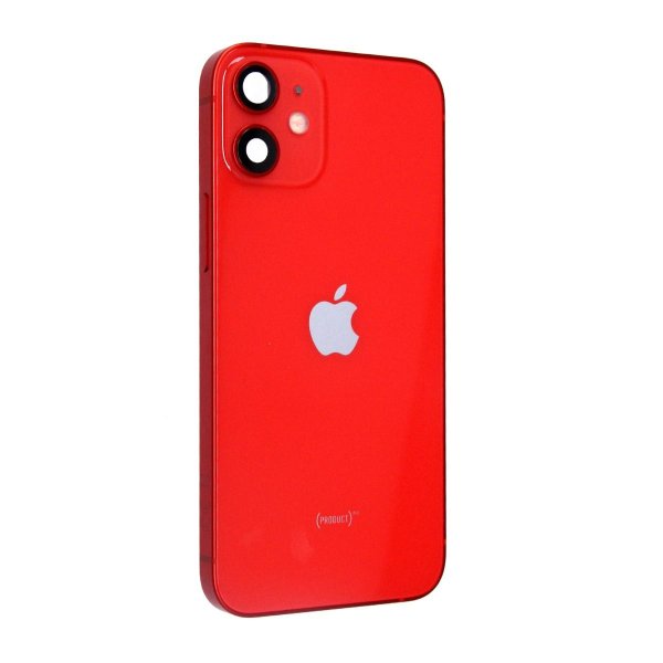 iPhone 12 Mini bakside med komplett ramme - rød