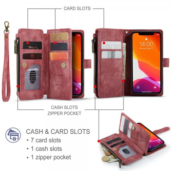 CaseMe iPhone 12 Mini Etui C30 Series Rød