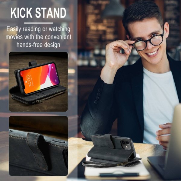 CaseMe iPhone 12 Mini Etui C30 Series Svart