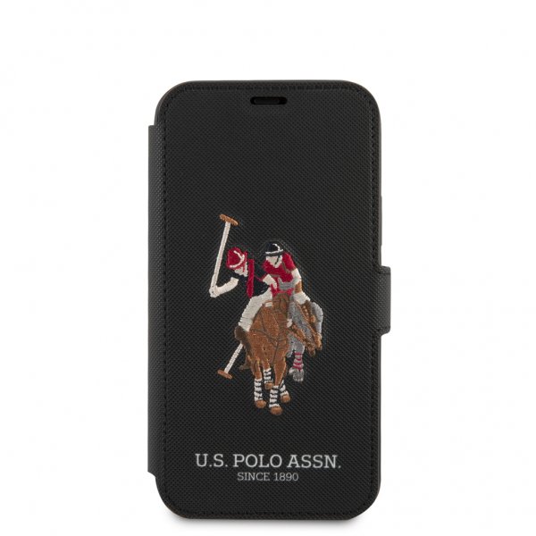 U.S. Polo iPhone 12 Mini Etui Embroidery Svart