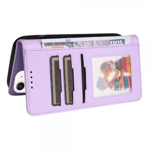Betopnice iPhone 12 Mini Etui Avtagbart Deksel 005 Lilla