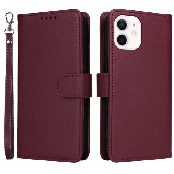 Betopnice iPhone 12 Mini Etui Avtagbart Deksel 005 Rød