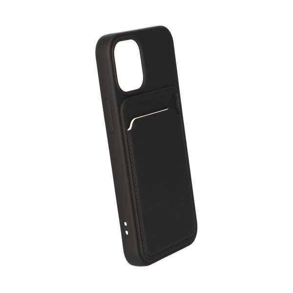iPhone 12 Mini Deksel Kortholder Svart