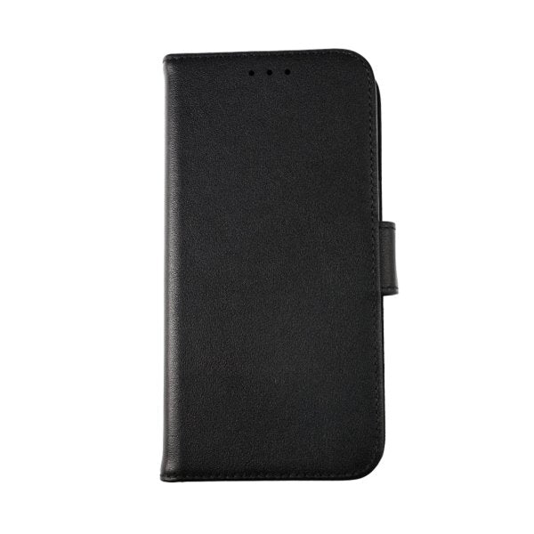 Rvelon iPhone 12 Mini Etui Ekte Skinn Svart