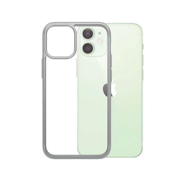 PanzerGlass iPhone 12 Mini Deksel ClearCase Color Satin Silver