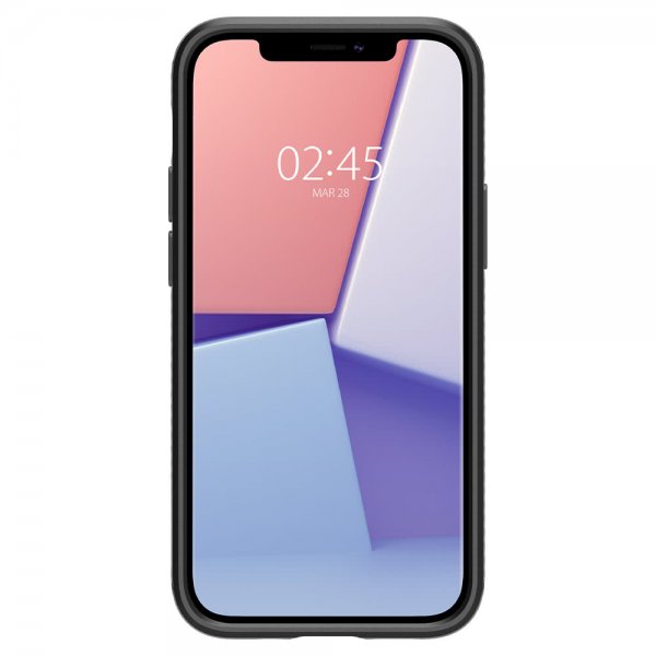 Spigen iPhone 12 Mini Deksel Liquid Air Matte Black