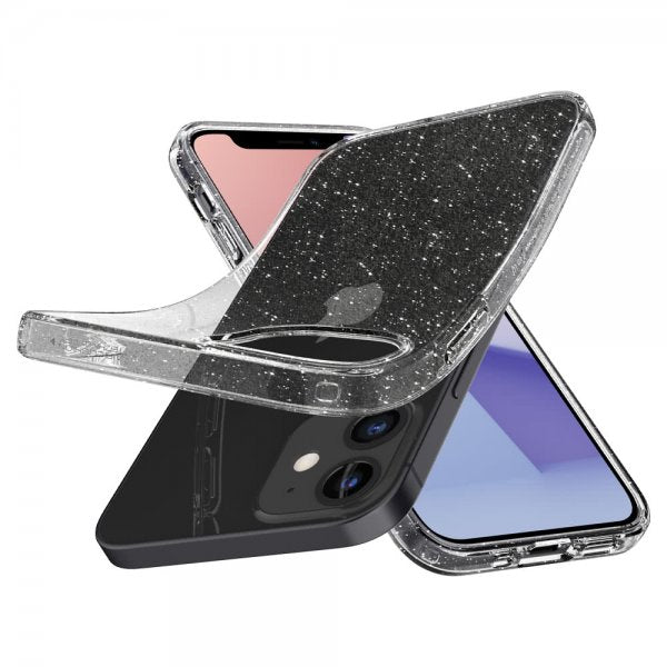 Spigen iPhone 12 Mini Deksel Liquid Crystal Glitter Crystal Quartz