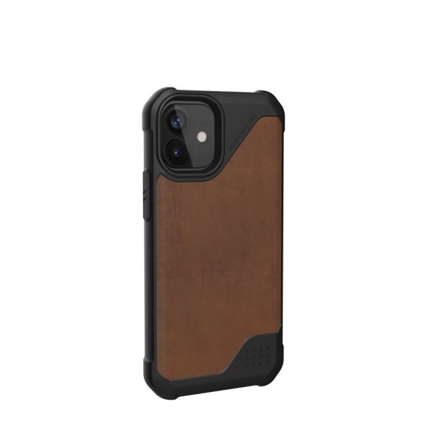 Urban Armor Gear (UAG) iPhone 12 Mini Deksel Metropolis LT Leather Brun