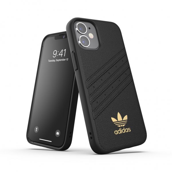 Adidas iPhone 12 Mini Deksel Moulded Case PU Premium Svart